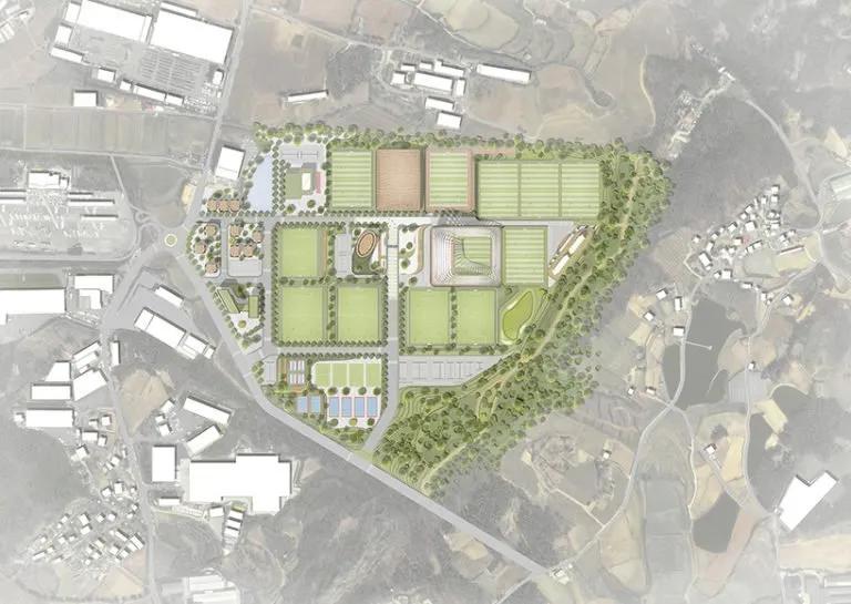 韩国足球场最新规划,韩国足球中心总体规划方案