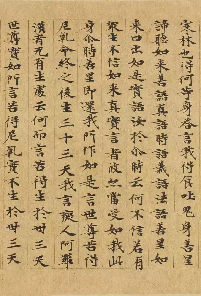 隋人的经书体放大20倍，真的是美不胜收！值得学习！