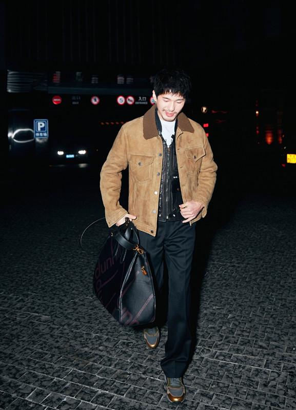 白宇同款夹克,白宇时尚穿搭