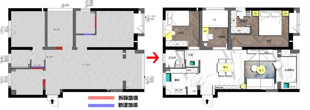 不同半包价格能装出什么样的家?拿了14套案例给你们参考,收藏吧