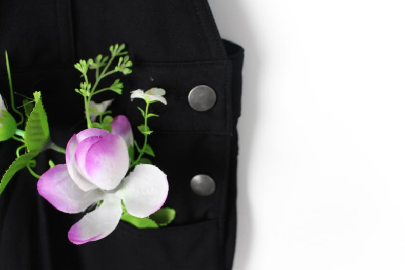 「验货实拍」猫头刺绣背带裤