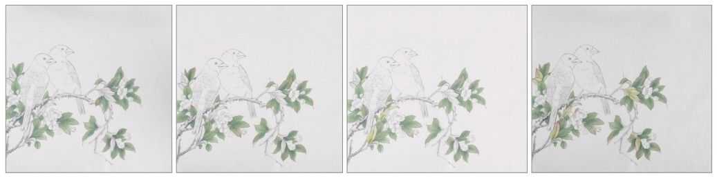 蜡嘴雀工笔画,蜡嘴鸟画画教程