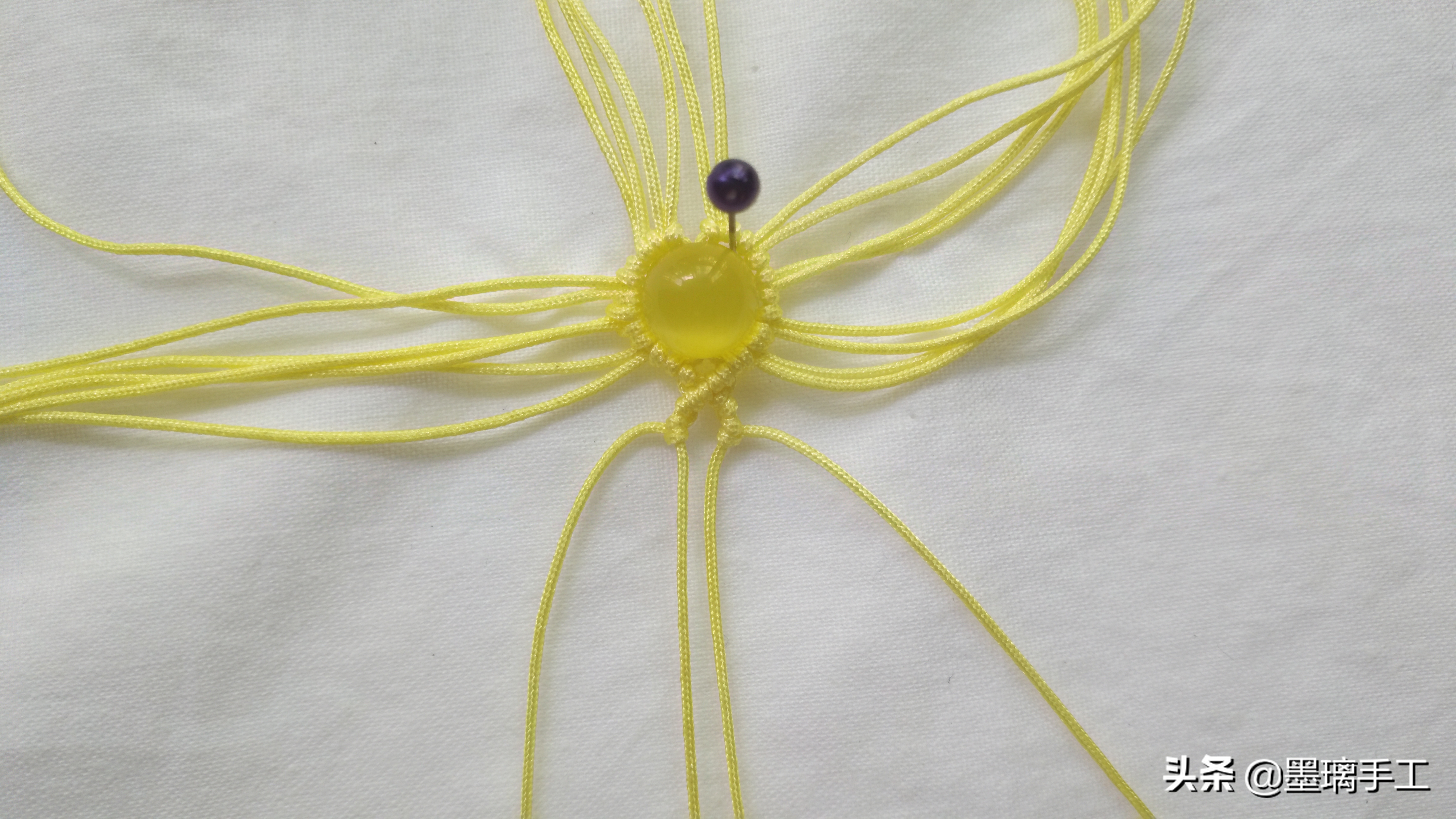 复古耳环编绳教程,简单北欧风手工编绳