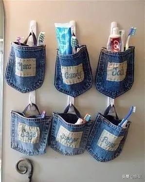 0元改造废旧牛仔裤,旧牛仔裤改造多功能收纳篮的教程