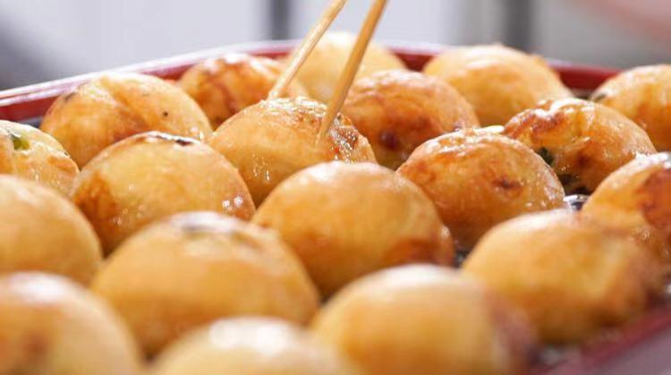 日式章鱼烧寿司小丸子,日本的好吃的章鱼烧