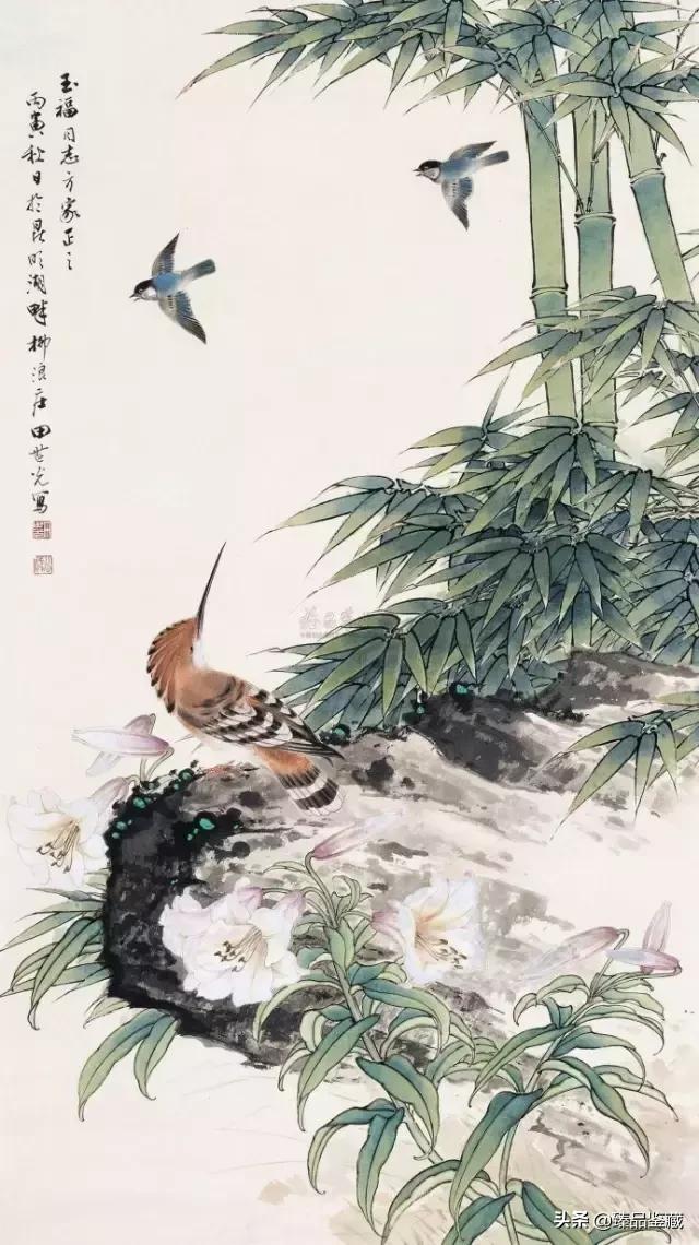 工笔大师田世光,工笔画大师田世光画孔雀好美