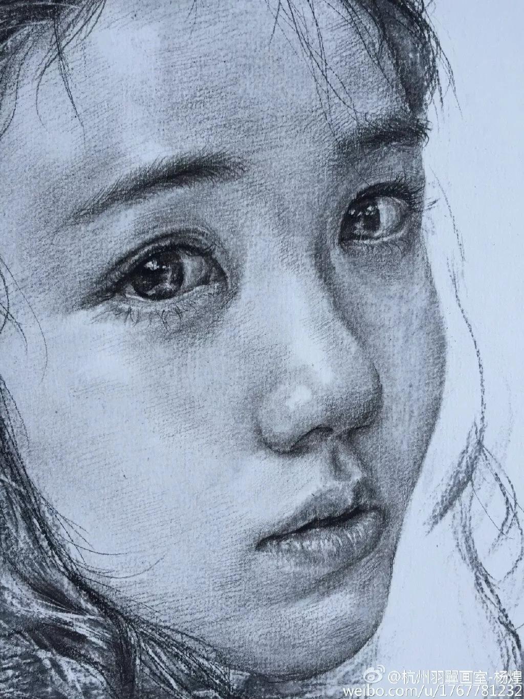 他笔下的女子油画细腻唯美,古典美女画唯美古风素描