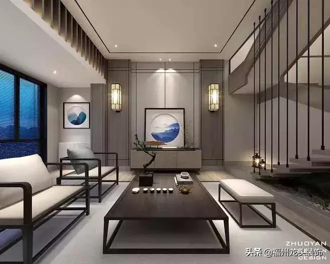 高档大气客厅画新中式,新中式大气客厅效果图