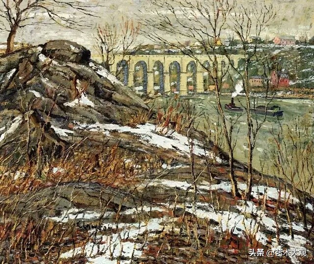 威廉罗伊洛夫斯风景油画作品,丹麦画家蒙森德风景油画作品欣赏