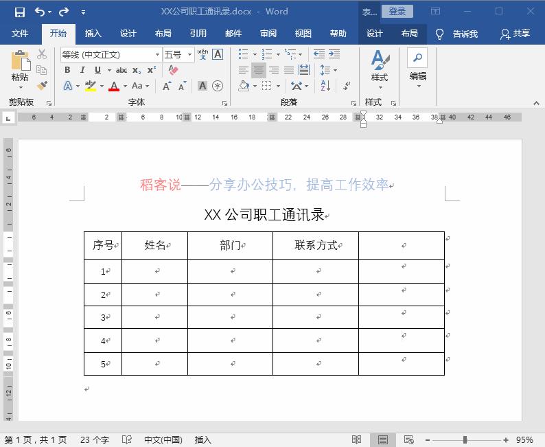 word里怎么制作复杂的表格,word新手必备之如何制作表格