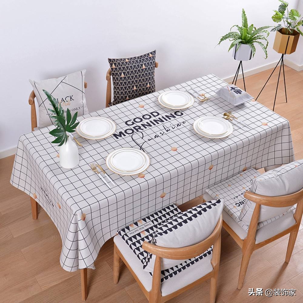 桌布样式,餐桌桌布种类及使用方法