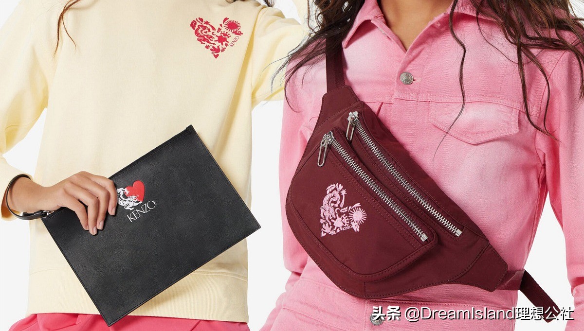 kenzo包限量款,kenzo刺绣小虎头斜挎包