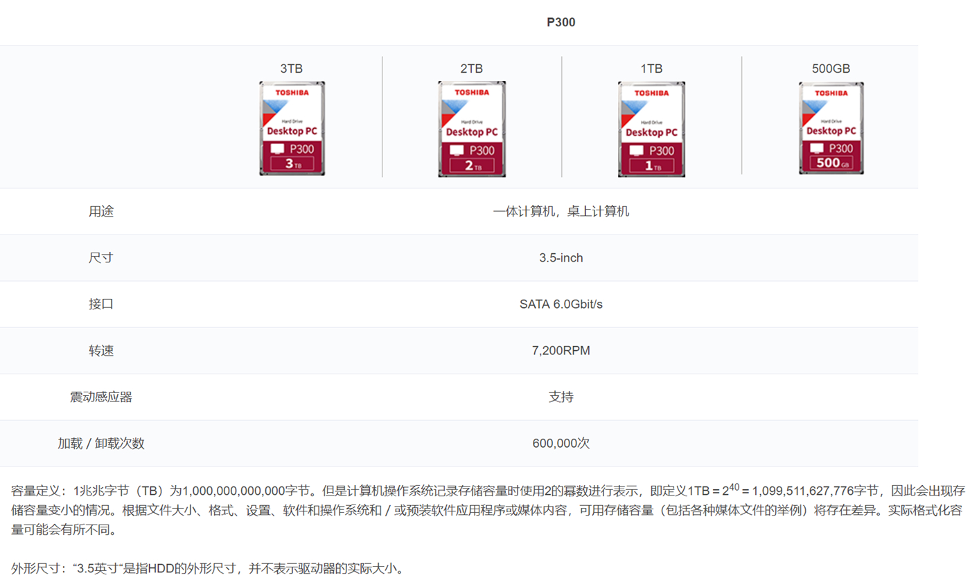 东芝p300机械硬盘插电脑没有显示,东芝p300机械硬盘1t值不值得买