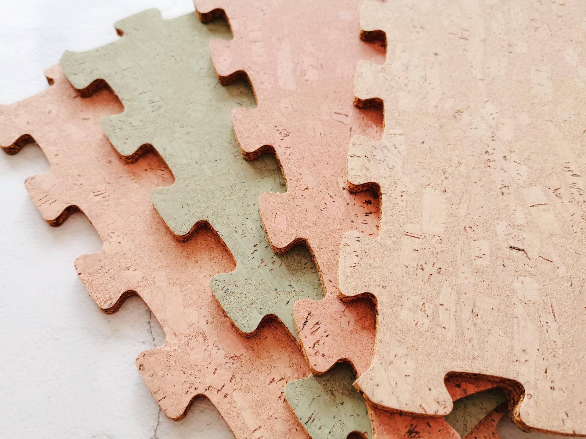 橡儿天然软木拼接地垫,装点你的家居风格