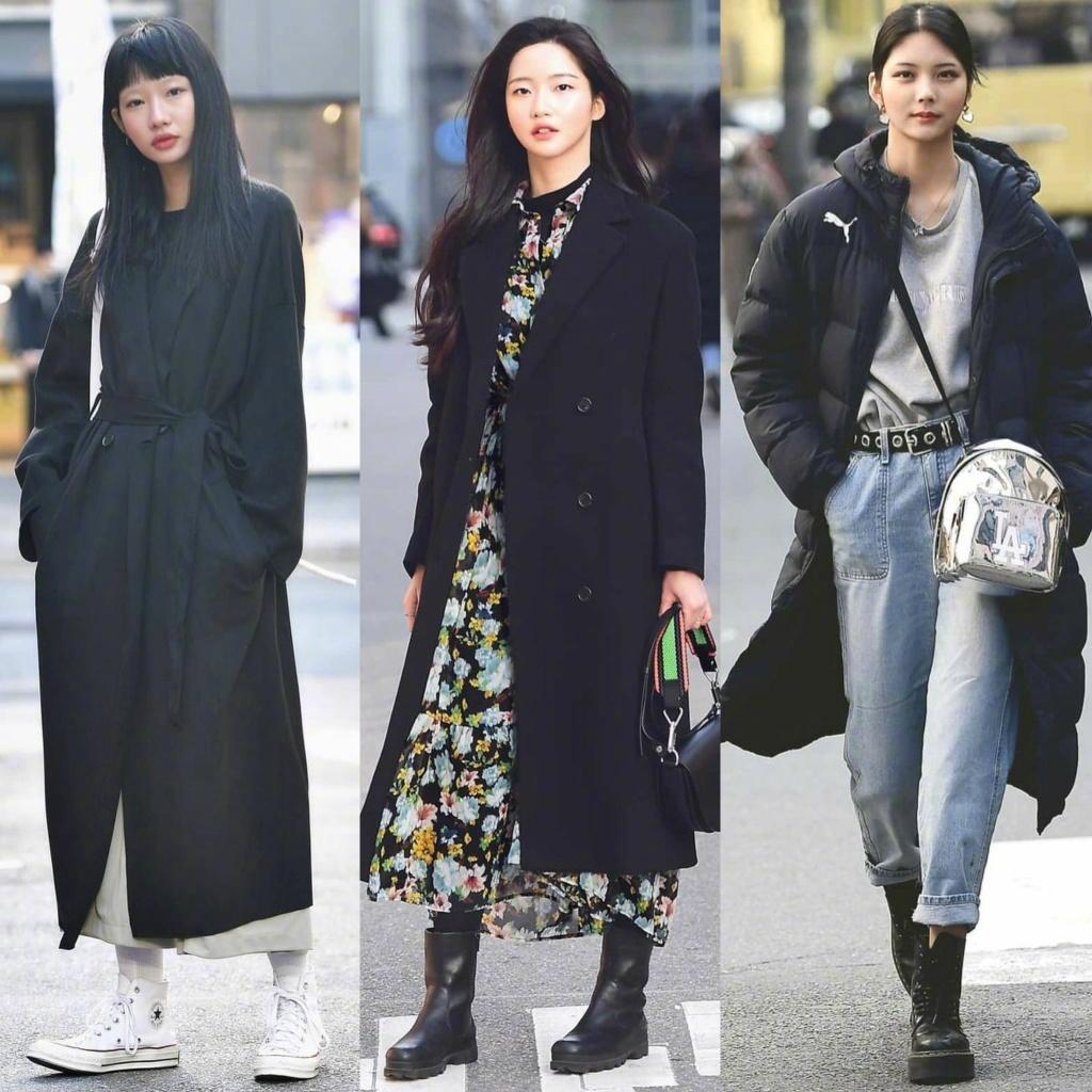 韩国一款女士大衣很火,韩国女明星冬天大衣穿搭