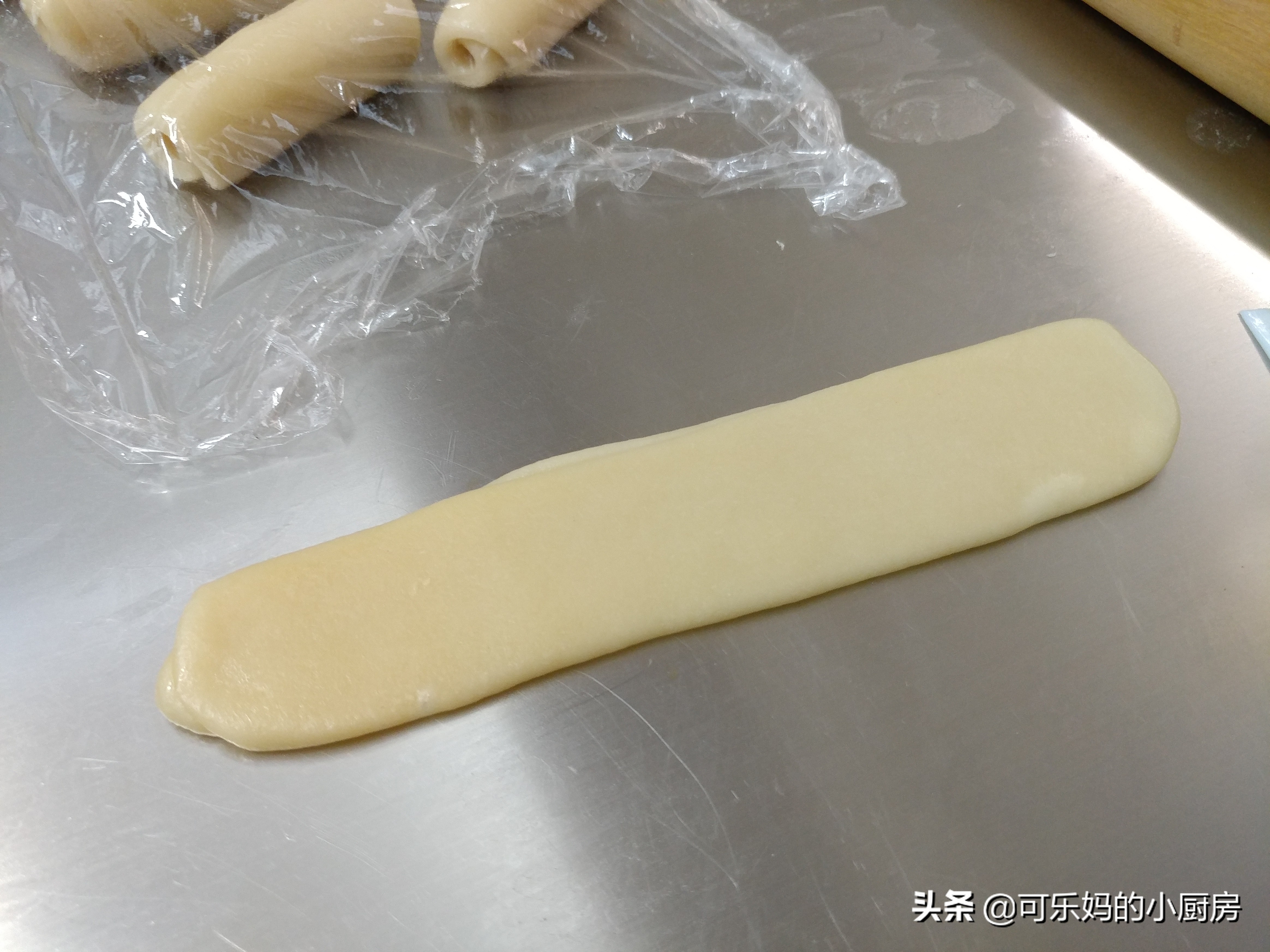 千层中式酥皮点心制作视频,蛋挞皮做绿豆酥饼