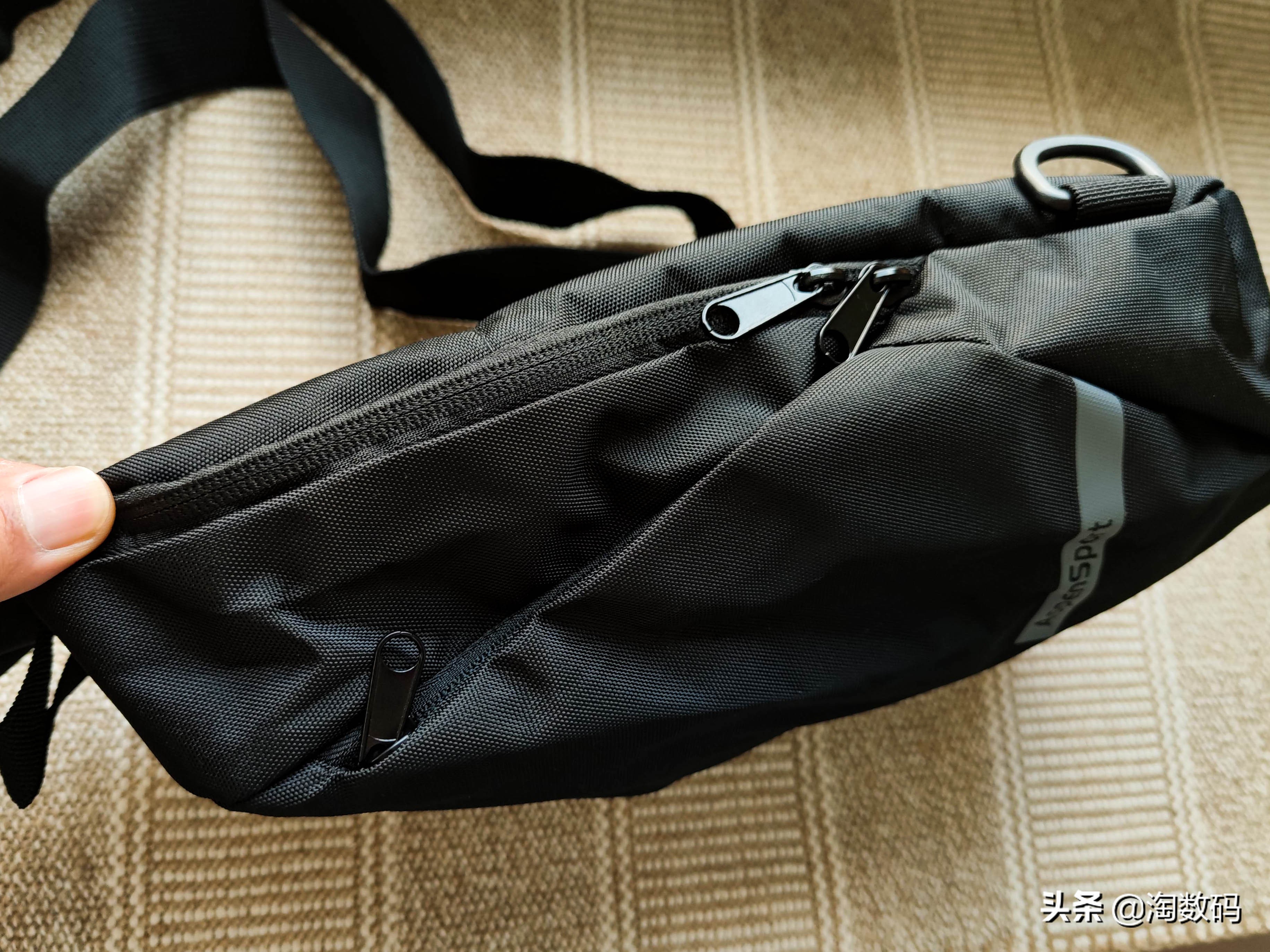 消费再降级：￥9块9艾奔单肩通勤斜挎包装载力测试，晒单简评送上