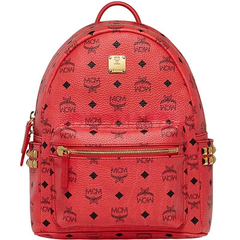 mcm铆钉蛇皮双肩包适合什么人背,mcm经典款双肩包新款和旧款的区别