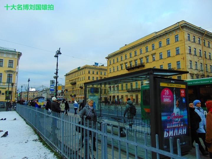 领略俄罗斯涅瓦河异域风情,俄罗斯圣彼得堡的涅瓦大街