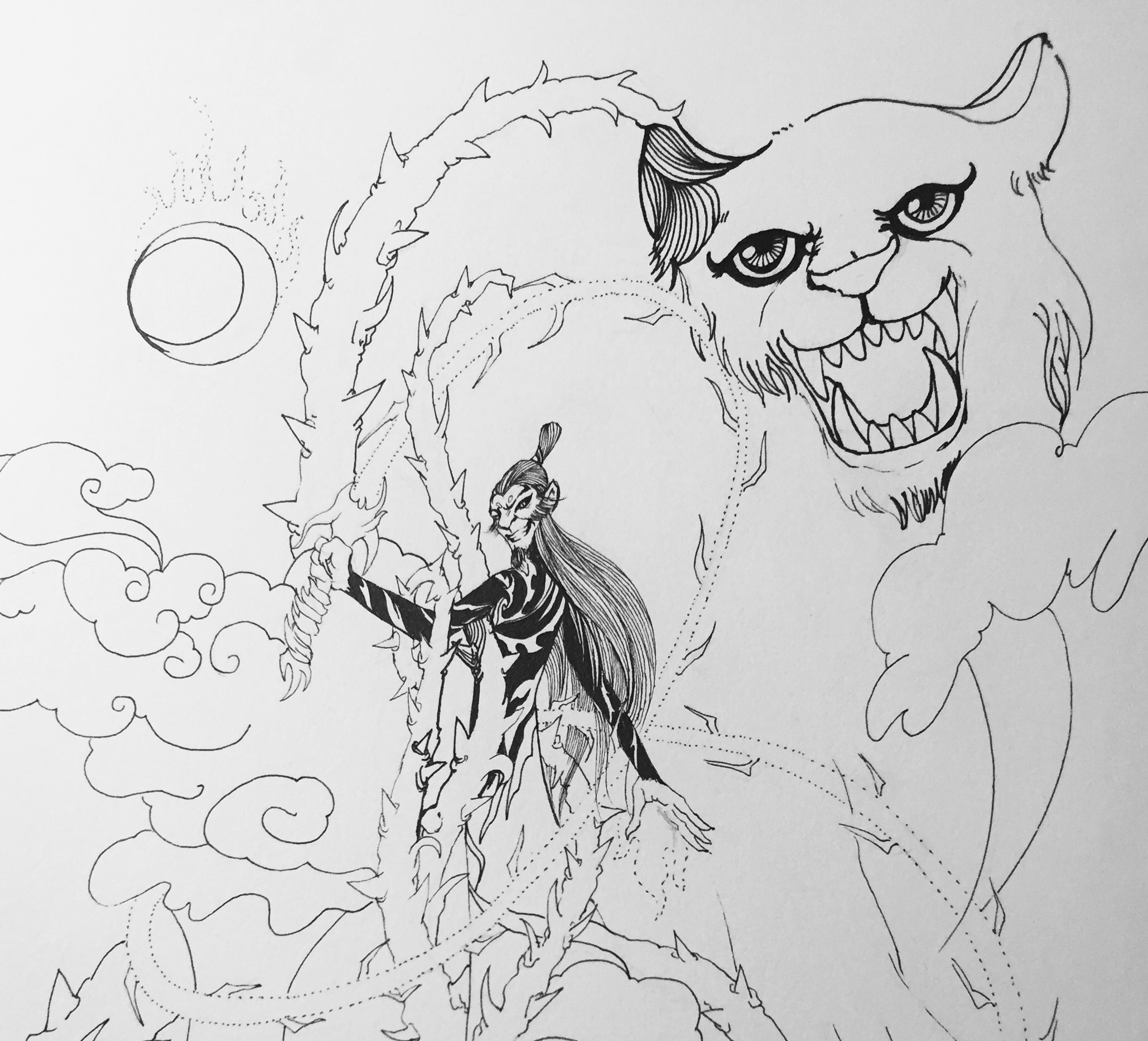 线描绘画教程入门零基础,线描画自学教程哪种好