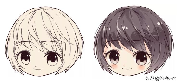 萌值爆表的Q版人物脑袋画法全解析，你确定不来pick一下？
