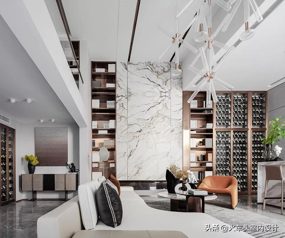 80款挑空客厅设计,大宅就该有这气势