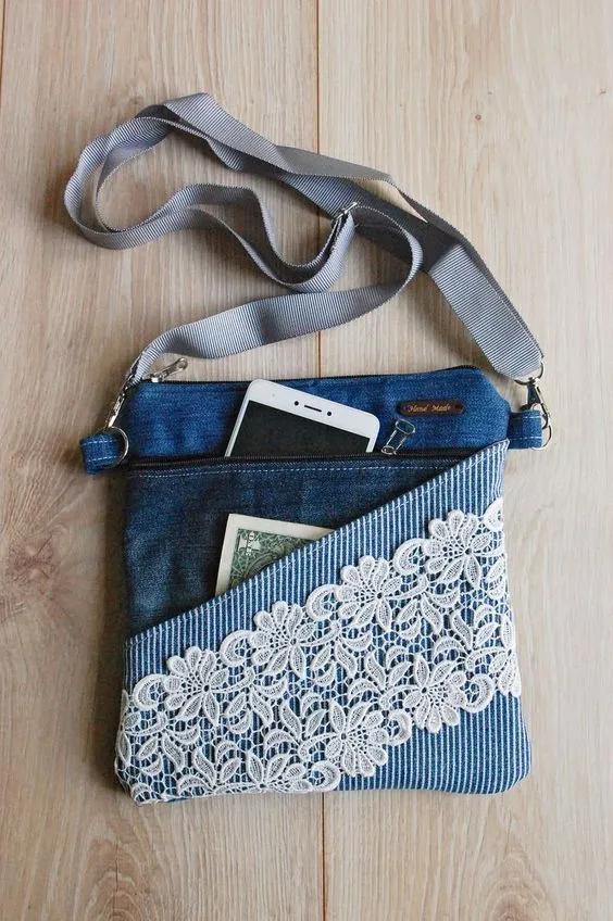 牛仔裤旧了千万别扔,牛仔裤不要扔diy牛仔包颜值很高