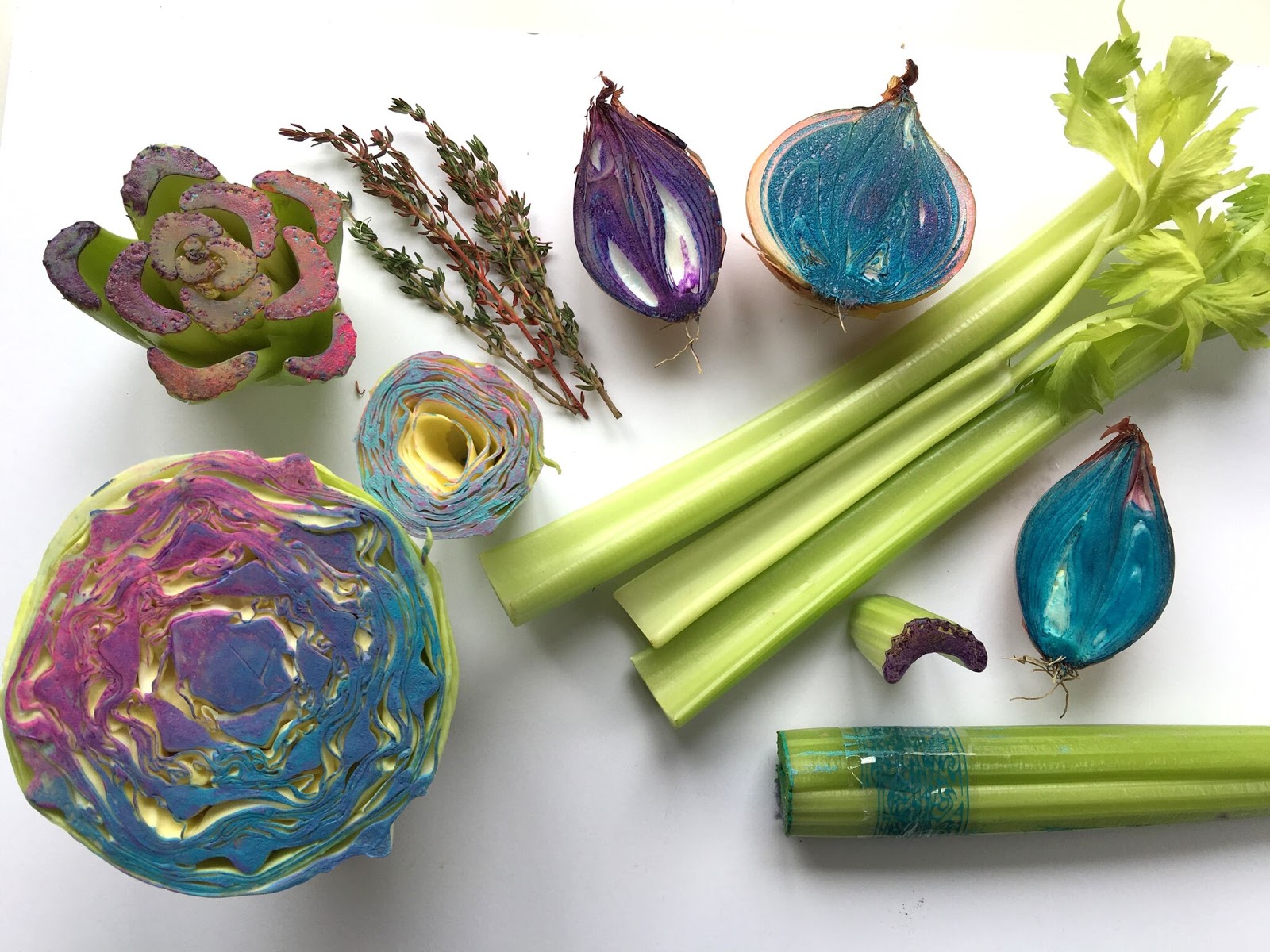 蔬菜宝宝来作画,3-4岁儿童蔬菜作画