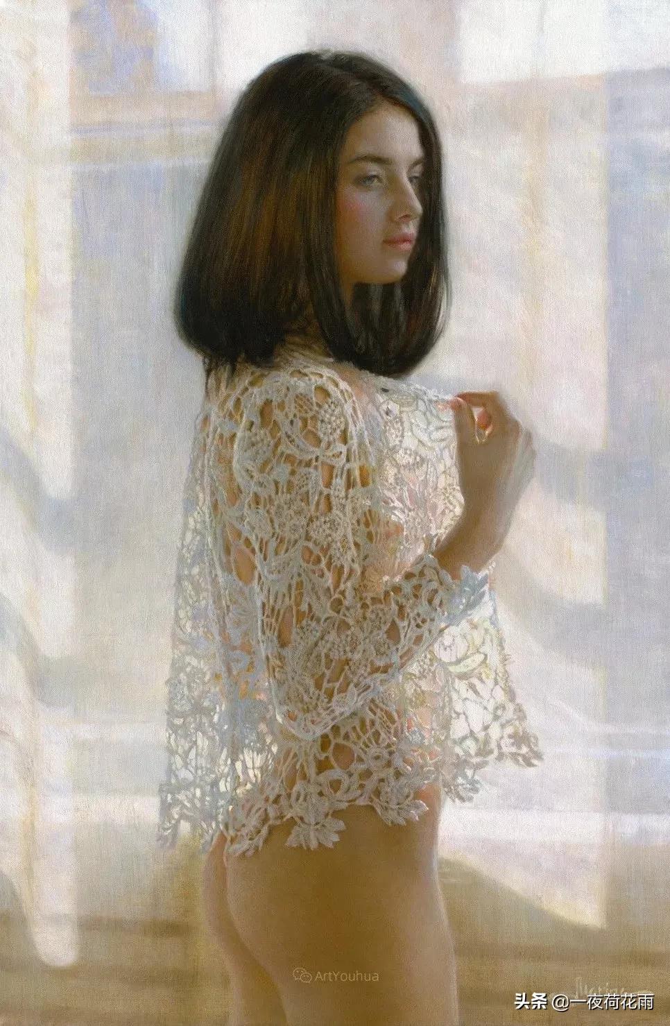 女画家绝美工笔,女画家灵魂画画