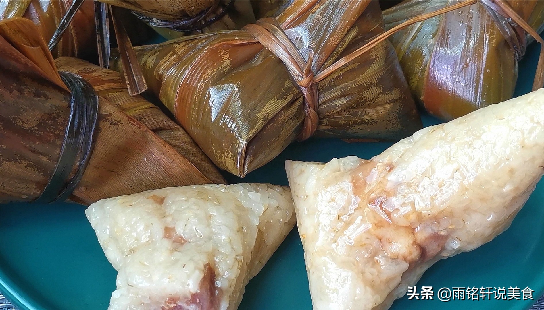 手把手教你包肉粽子，还不会的都看看，学会包给家人吃，咸香软糯