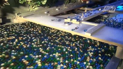 十个弹珠的100种玩法,弹珠积木城堡