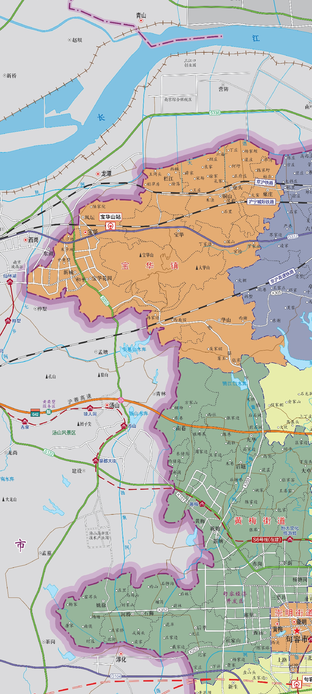 南京与句容交界的地方,句容最新道路规划