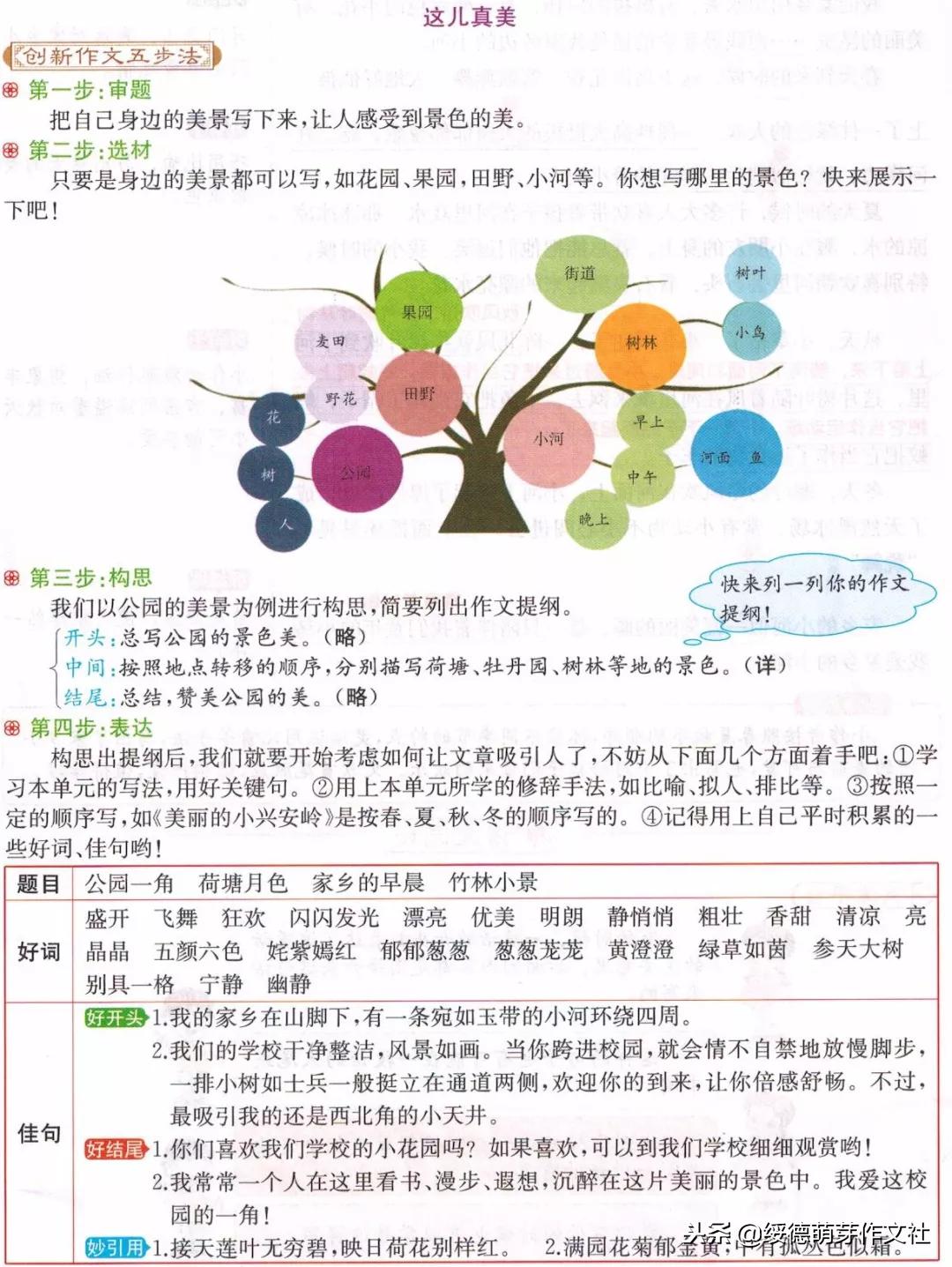 三年级上册语文这儿真美作文200字,三年级上册语文习作这儿真美