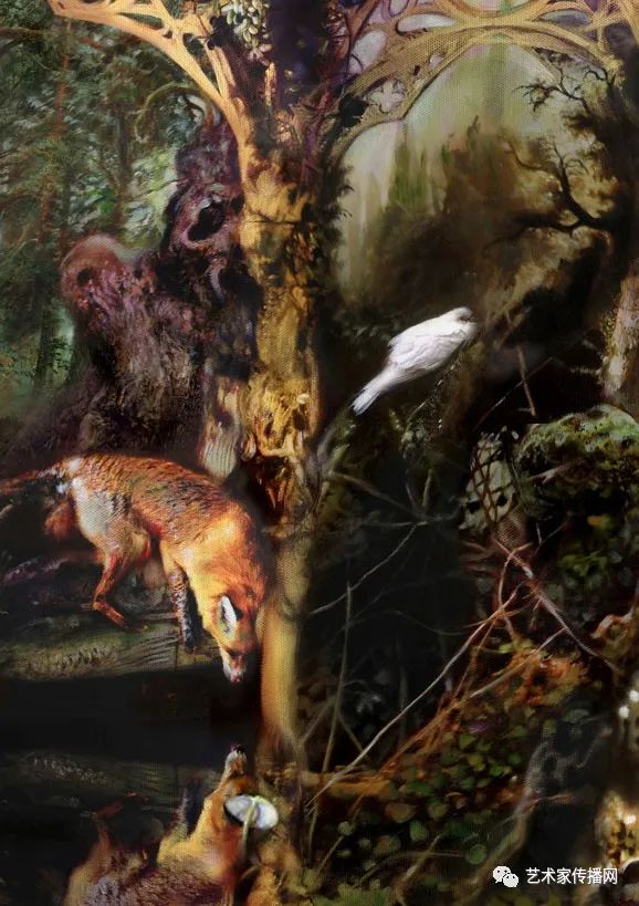 梦幻油画少女唯美图片,梦幻少女绘画图片