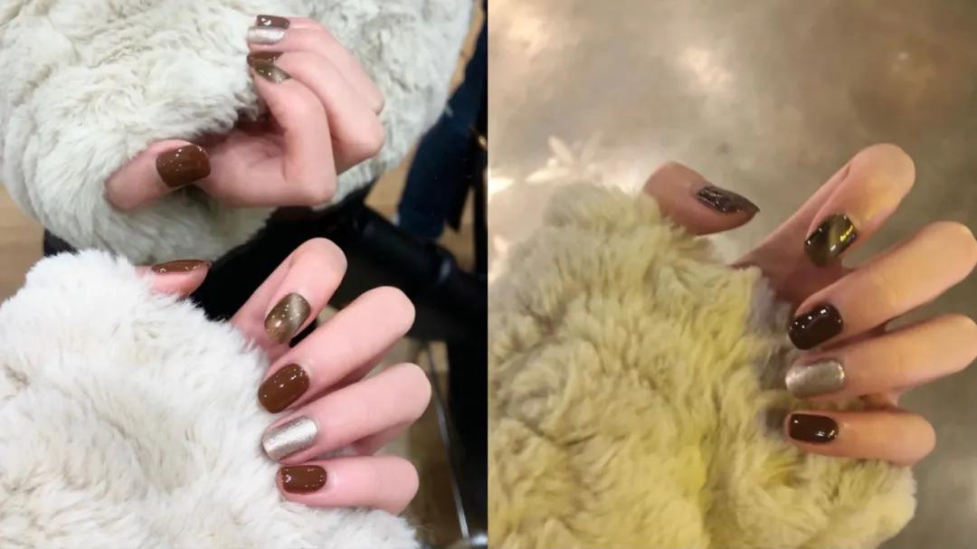 2022显白又高级的美甲海底捞,海底捞美甲图片2022新款裸色