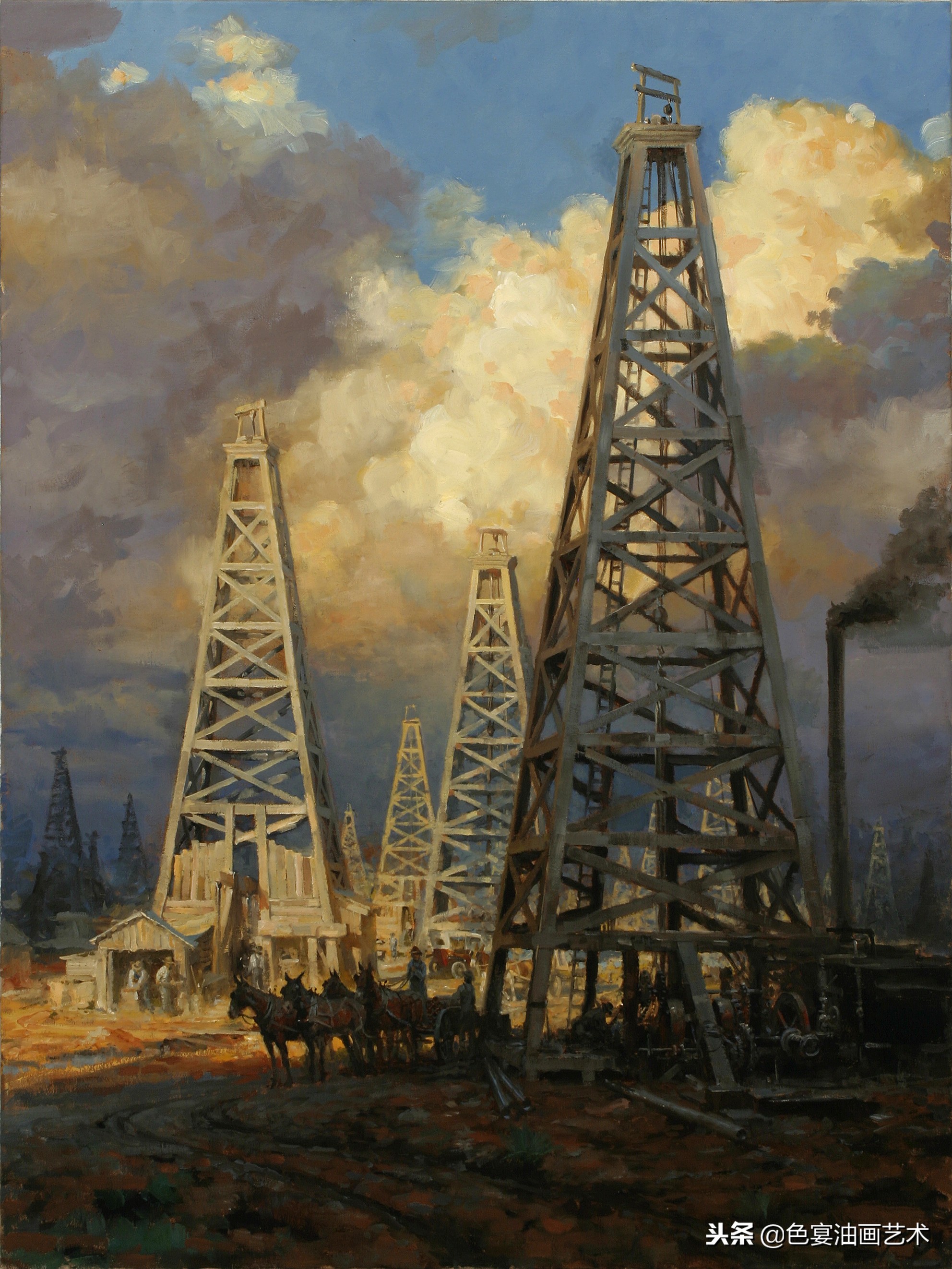 俄罗斯油画大师风景油画教程视频,油画大师油画风景创作教学视频