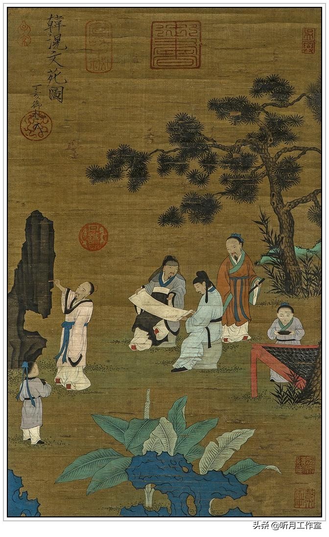 五牛图唐韩滉纯银纪念币2009,唐韩滉五牛图作品分析