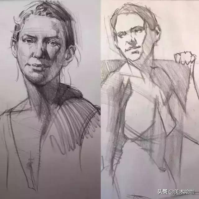 大师的素描线条,大师的素描几何体