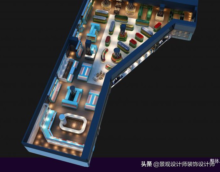 商场店铺设计案例图纸,超市设计图解大全