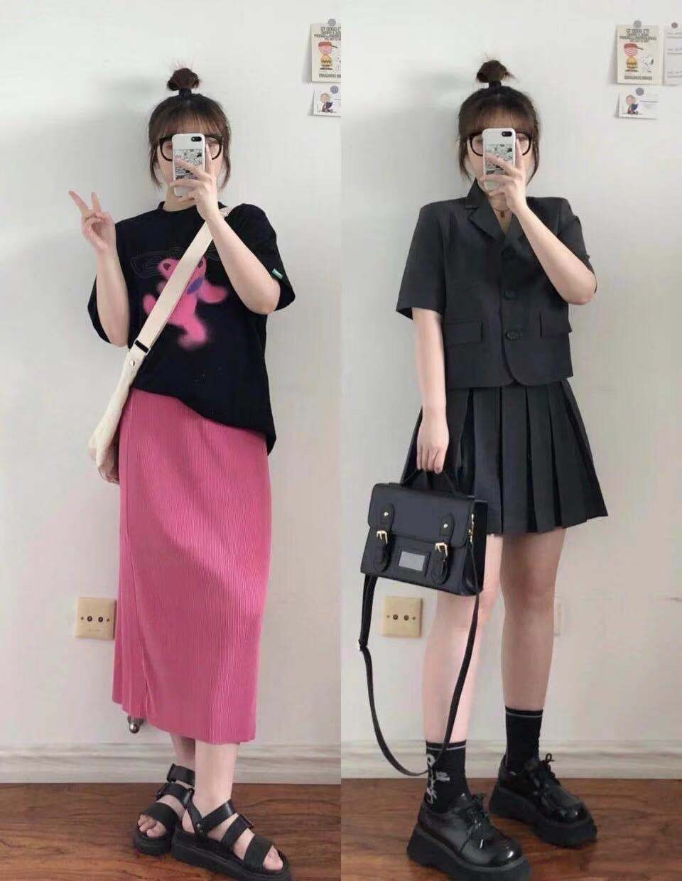 现在的天气适合清爽又舒适的穿搭,天气冷了把衣服穿厚点穿搭风格