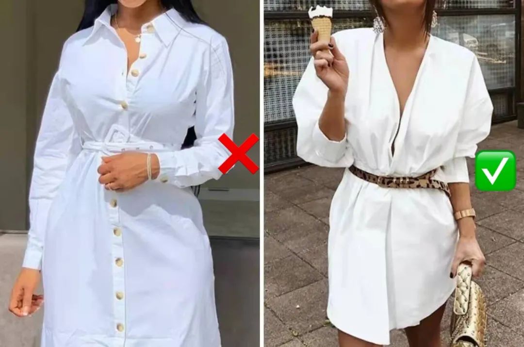 胸大和胸小穿衣对比哪个年轻,同一件衣服胸大和胸小同时穿对比