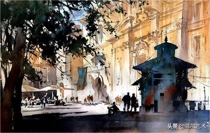 水彩意境图片欣赏,水彩颜色丰富