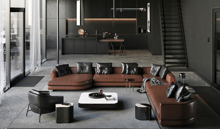 沙发不靠墙的简单装修风格效果,沙发不靠墙的客厅该怎样设计好看