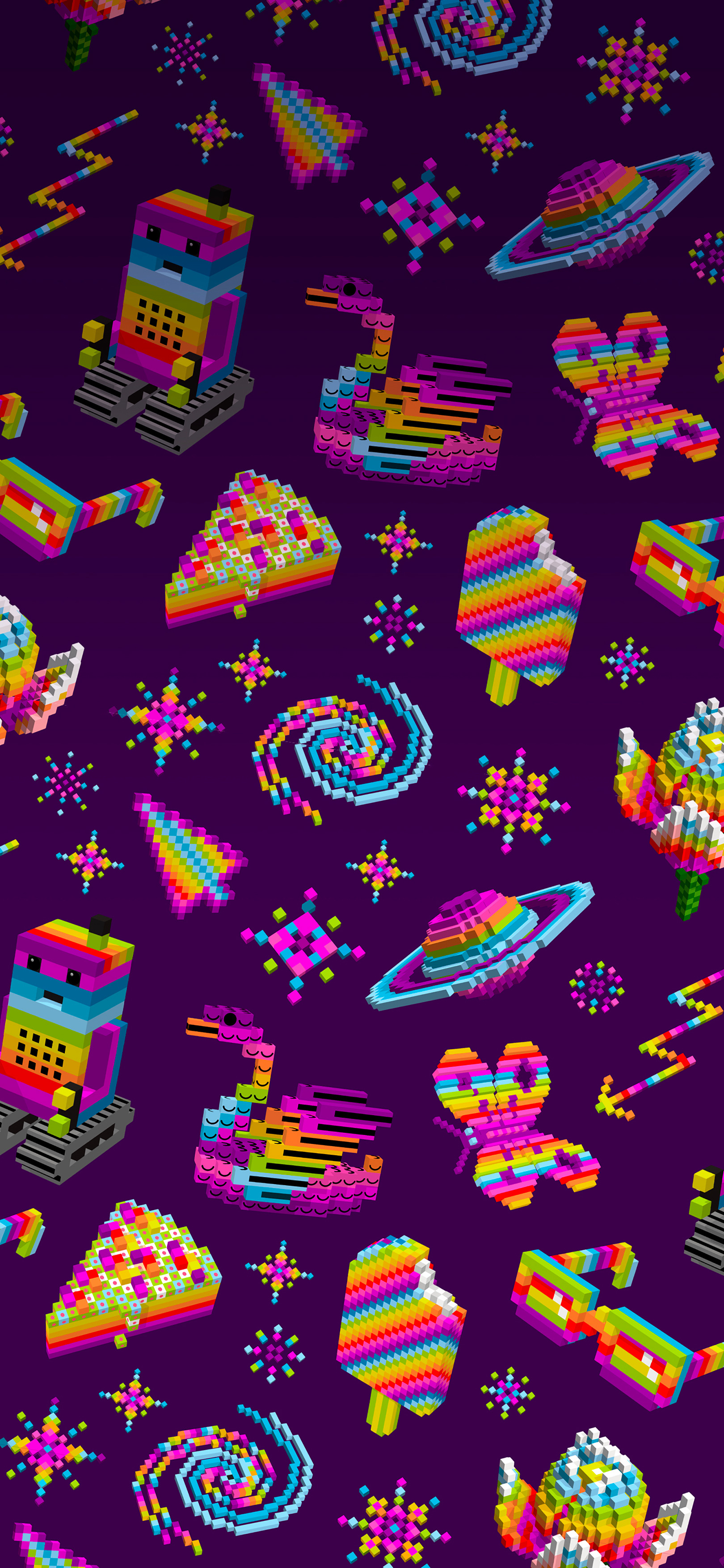 星球卡通壁纸4k超清无水印,3d壁纸卡通风景壁纸