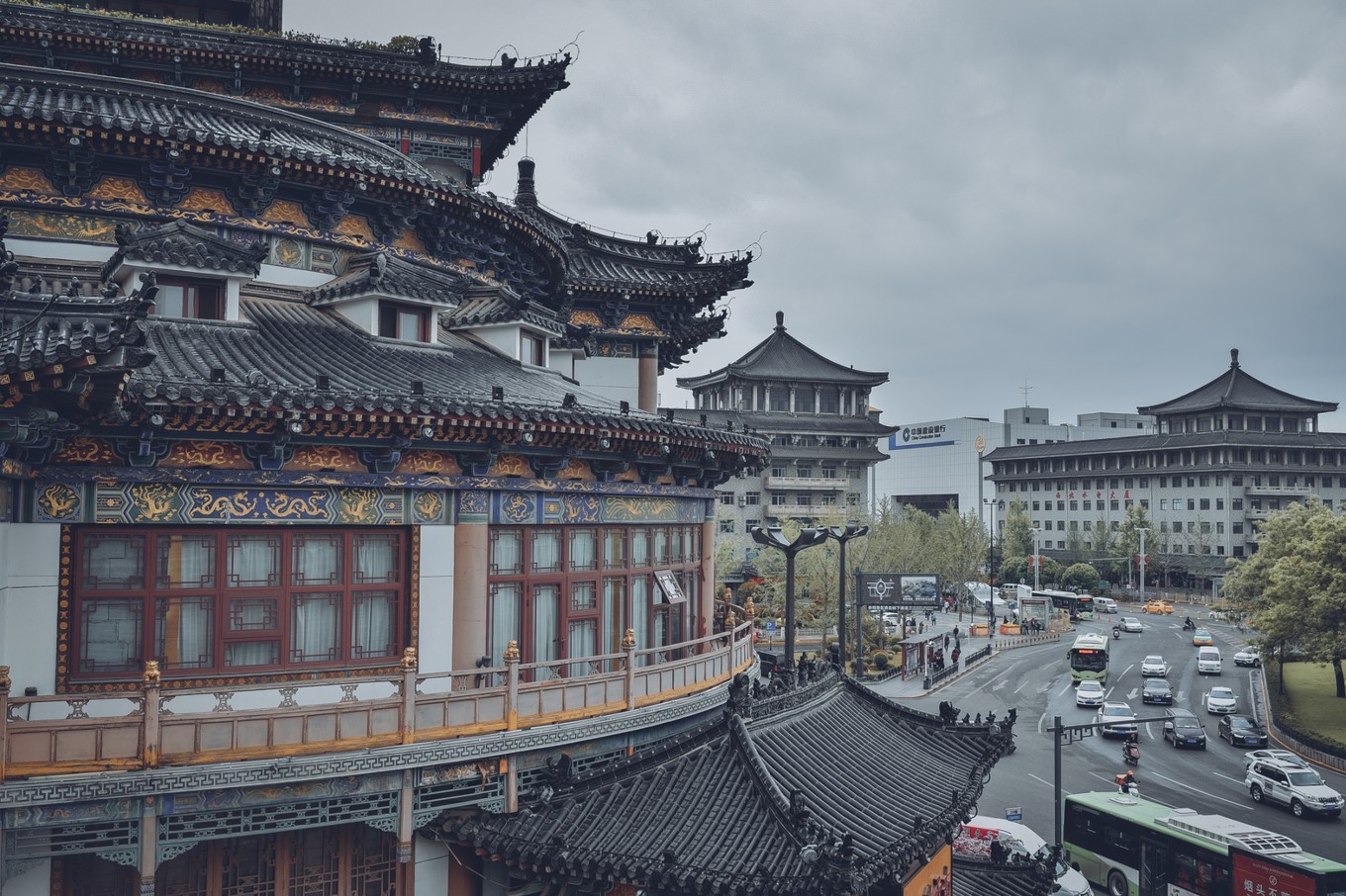 西安网红打卡地西安城墙,西安古城网红视频