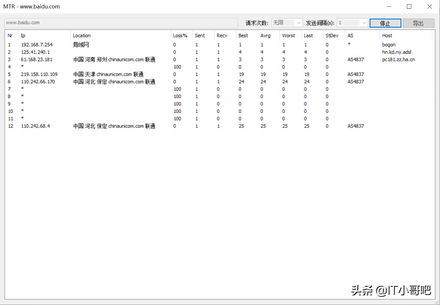 tracert命令手机版,tracert命令判断环路
