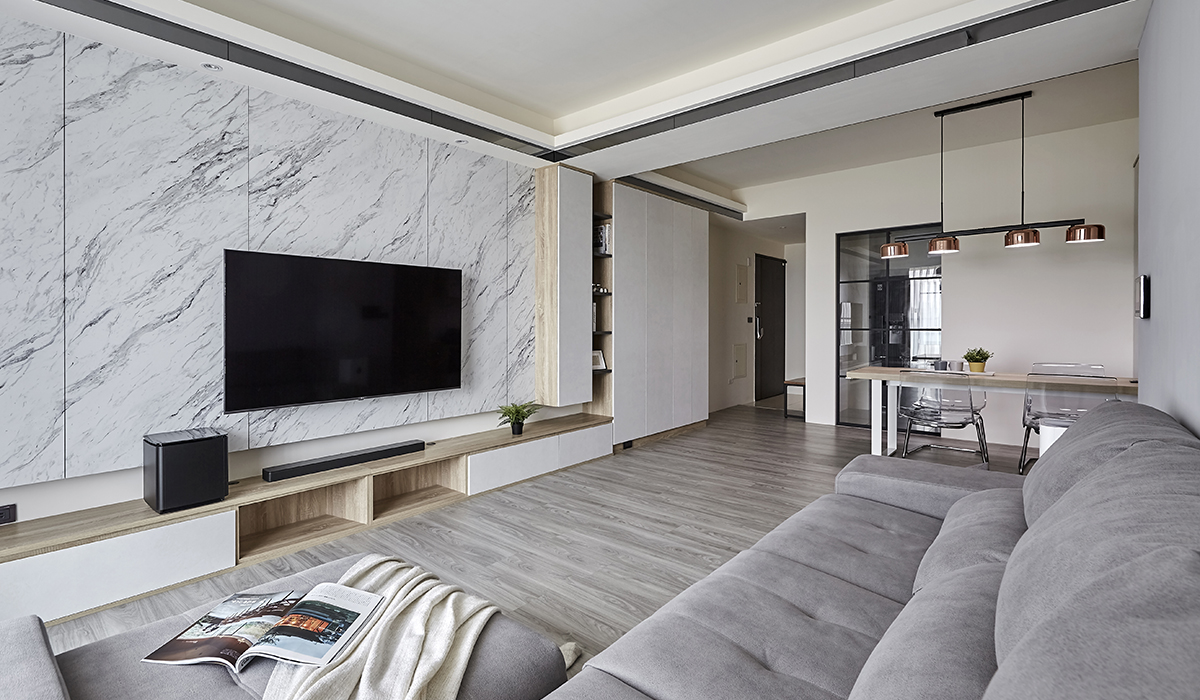 沙发不靠墙的简单装修风格效果,沙发不靠墙的客厅该怎样设计好看