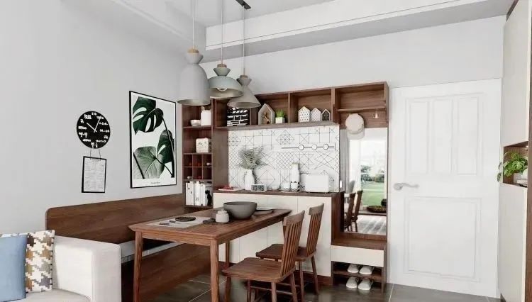 套内100平客餐厅装修效果,20人以上高端餐厅包间装修