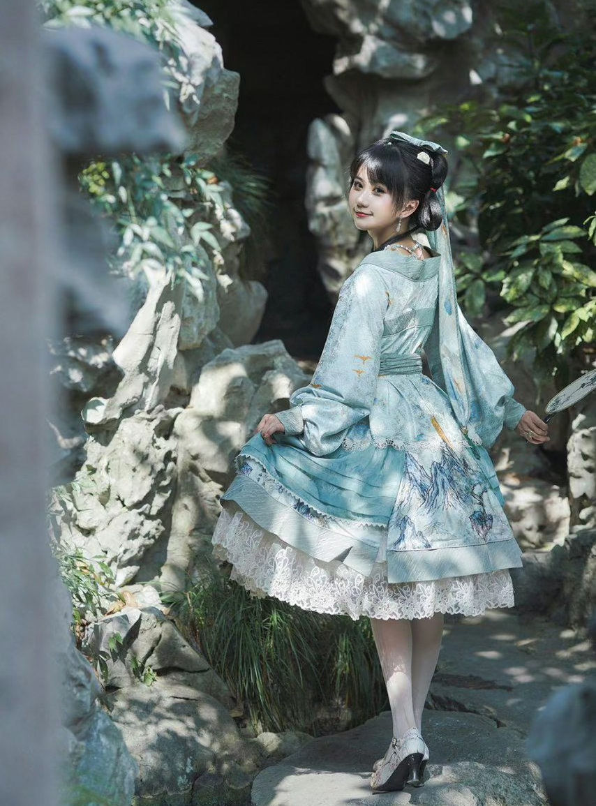 适合过年也适合日常穿的lo裙,优雅系lo裙复古小个子