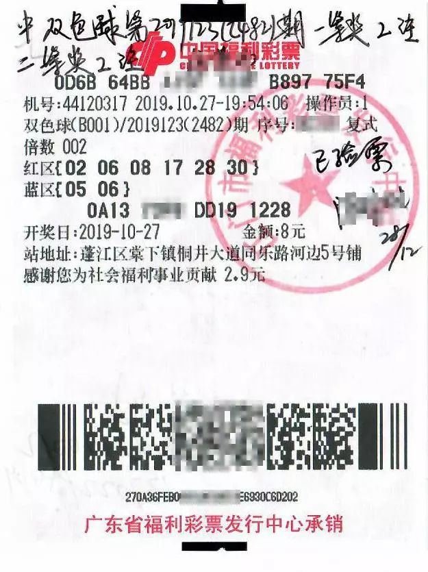 彩民中637万元大奖双色球走势图,彩民中得5338万福彩双色球大奖